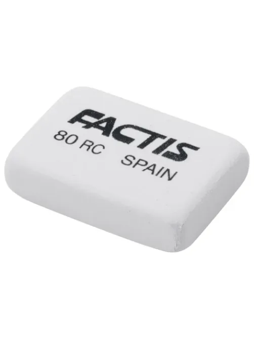 Ластик FACTIS 80 RC (Испания), 28х20х7 мм, белый, прямоугольный, CNF80RC