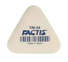 Ластик FACTIS (Испания) TRI 24, 51х46х12 мм, белый, треугольный, мягкий, PMFTRI24