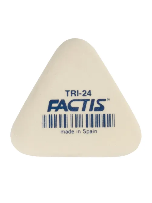 Ластик FACTIS (Испания) TRI 24, 51х46х12 мм, белый, треугольный, мягкий, PMFTRI24