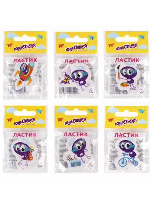 Ластик фигурный ЮНЛАНДИЯ 