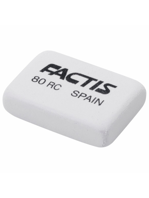 Ластик FACTIS 80 RC (Испания), 28х20х7 мм, белый, прямоугольный, CNF80RC