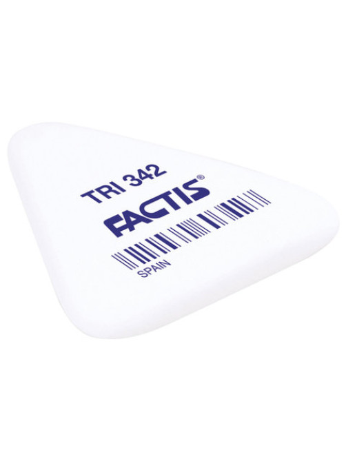 Ластик FACTIS TRI 342 (Испания), 49х45х6 мм, ассорти, треугольный, мягкий, PNFTRI342