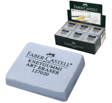 Ластик-клячка художественный FABER-CASTELL, 40х35х10 мм, серый, 127220