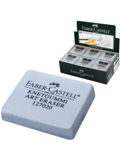 Ластик-клячка художественный FABER-CASTELL, 40х35х10 мм, серый, 127220