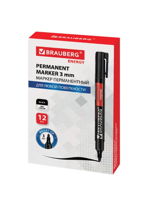 Маркер перманентный BRAUBERG 