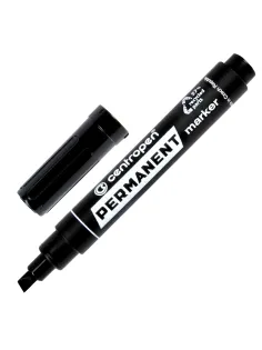 Маркер перманентный CENTROPEN 8576, ЧЕРНЫЙ, скошенный наконечник, 1-4,6 мм, 5 8576 0112