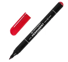 Маркер перманентный CENTROPEN 2846, КРАСНЫЙ, тонкий наконечник, 1 мм, 6 2846 9404