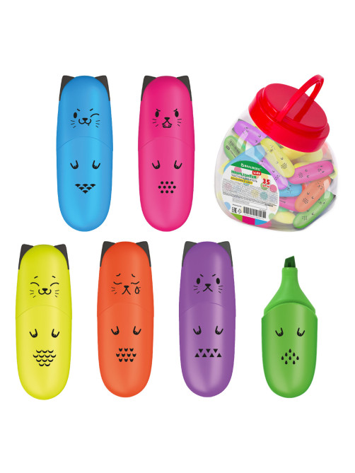 Текстовыделитель мини BRAUBERG KIDS 