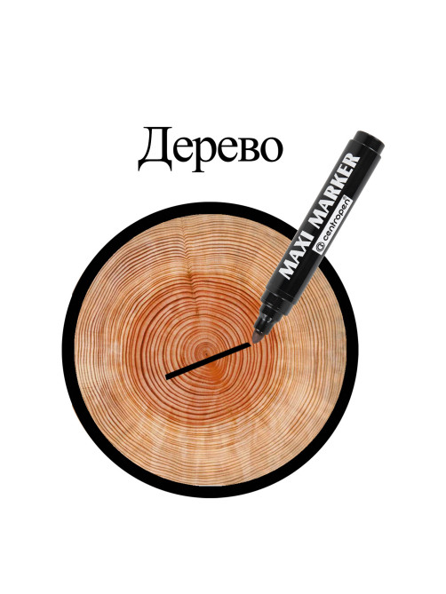 Маркер перманентный универсальный ЧЕРНЫЙ CENTROPEN 