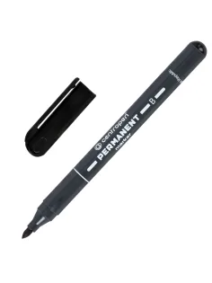 Маркер перманентный CENTROPEN 2836, ЧЕРНЫЙ, круглый наконечник, 2 мм, 6 2836 0012