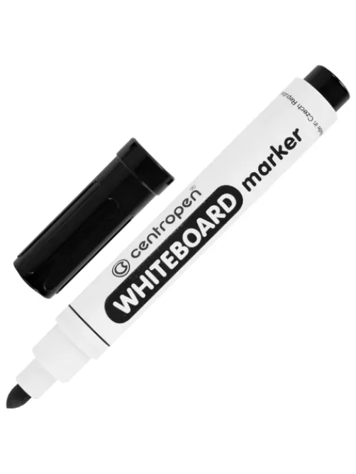 Маркер стираемый для белой доски ЧЕРНЫЙ, CENTROPEN 