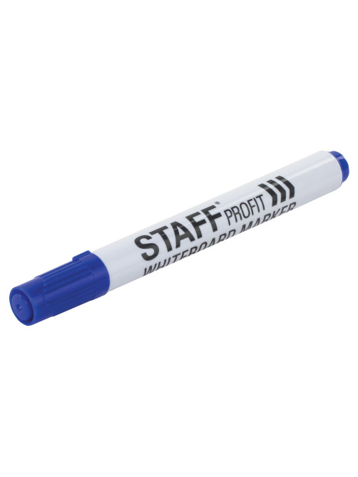 Маркер стираемый для белой доски СИНИЙ, STAFF 
