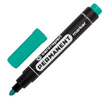 Маркер перманентный CENTROPEN 8566, ЗЕЛЕНЫЙ, круглый наконечник, 2,5 мм, 585660110