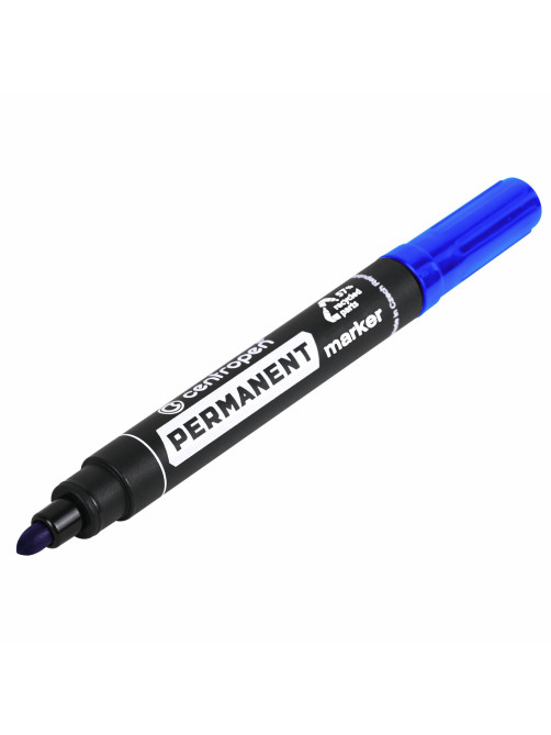 Маркер перманентный CENTROPEN 8566, СИНИЙ, круглый наконечник, 2,5 мм, 5 8566 0106