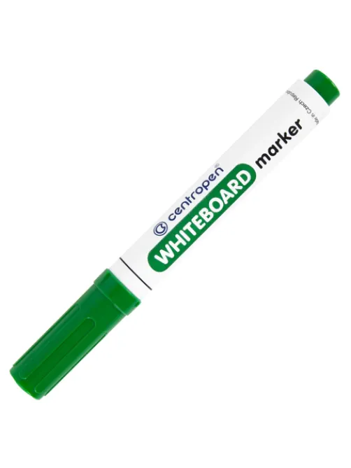 Маркер стираемый для белой доски ЗЕЛЕНЫЙ, CENTROPEN 