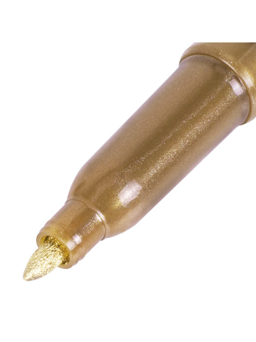 Маркер для декорирования и рисования ЗОЛОТИСТЫЙ BRAUBERG ART METALLIC, линия письма 1-3 мм, 152438