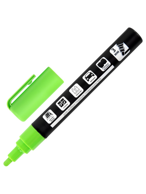 Маркеры меловые CHALK LIQUID MARKER, НЕОН, НАБОР 8 ЦВЕТОВ, 3 мм, стираемые, BRAUBERG 