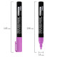 Маркеры меловые CHALK LIQUID MARKER, НЕОН, НАБОР 8 ЦВЕТОВ, 3 мм, стираемые, BRAUBERG 