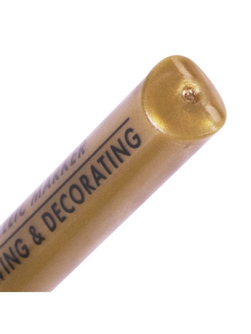 Маркер для декорирования и рисования ЗОЛОТИСТЫЙ BRAUBERG ART METALLIC, линия письма 1-3 мм, 152438