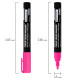 Маркер меловой CHALK LIQUID MARKER, РОЗОВЫЙ, 3 мм, стираемый, BRAUBERG 