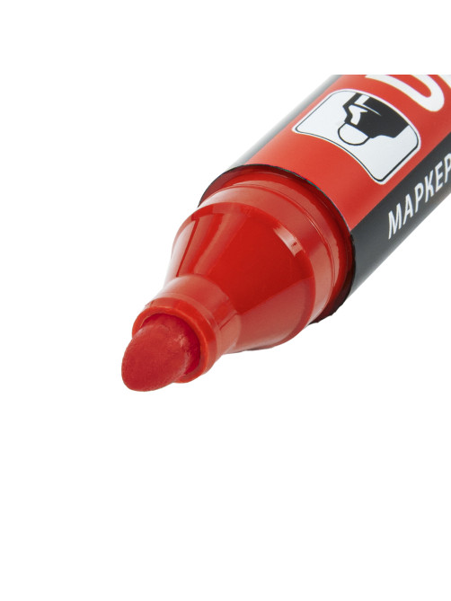Маркер перманентный ULTRA MARKER, КРАСНЫЙ, 3,5 мм, с клипом, BRAUBERG, 152205