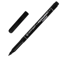 Маркер перманентный CENTROPEN 2536, ЧЕРНЫЙ, тонкий наконечник, 1 мм, трехгранная зона захвата, 6 2536 0112