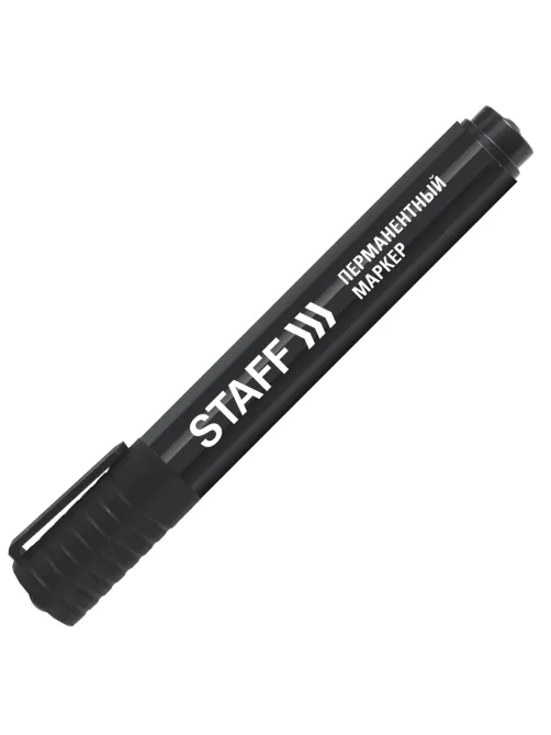 Маркер перманентный STAFF Basic PM-733, ЧЕРНЫЙ, круглый наконечник 2,5 мм, 150733