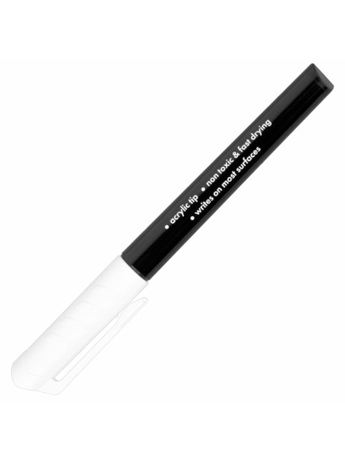 Маркеры перманентные BRAUBERG WHITE EXTRA, БЕЛЫЕ, НАБОР 2 ШТУКИ, круглый наконечник 3 мм, 152489