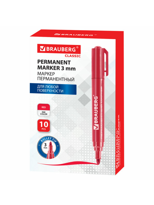 Маркер перманентный BRAUBERG 