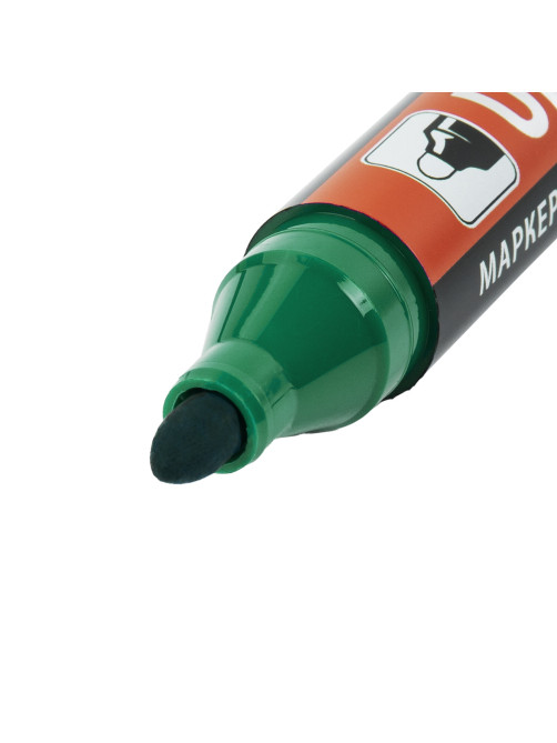 Маркер перманентный ULTRA MARKER, ЗЕЛЕНЫЙ, 3,5 мм, с клипом, BRAUBERG, 152207