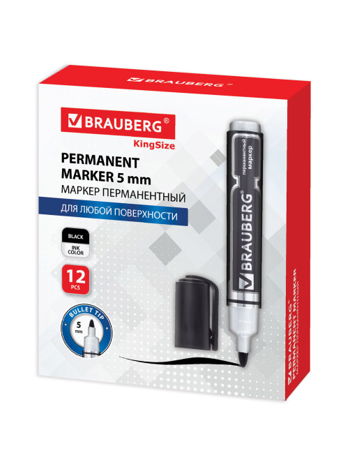 Маркер перманентный BRAUBERG 