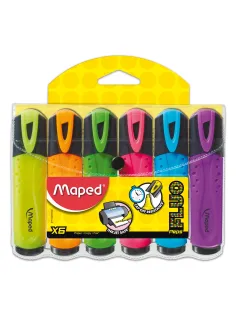 Набор текстовыделителей MAPED (Франция) 6 шт., АССОРТИ, 