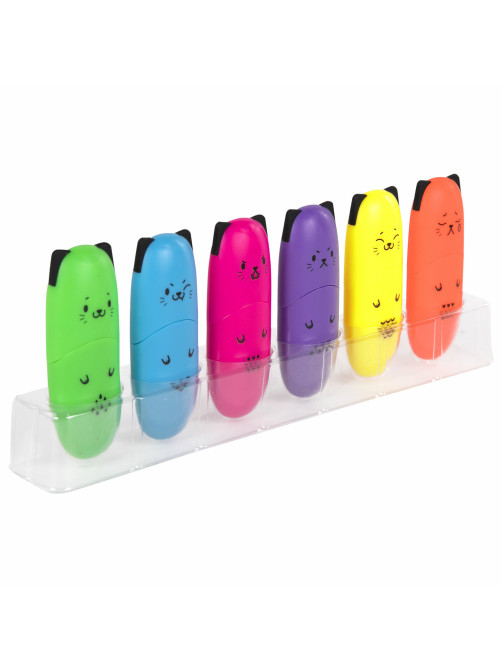 Набор текстовыделителей мини 12 ЦВЕТОВ BRAUBERG KIDS 