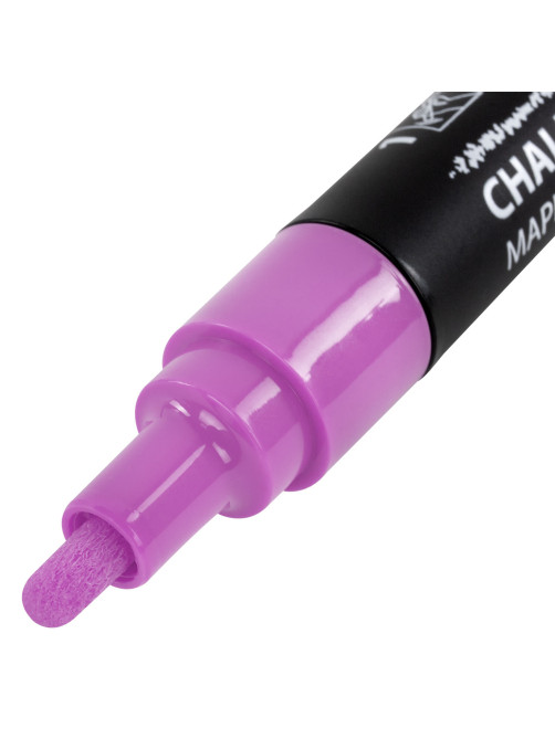 Маркер меловой CHALK LIQUID MARKER, ФИОЛЕТОВЫЙ, 3 мм, стираемый, BRAUBERG 