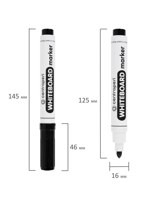 Маркеры стираемые для белой доски НАБОР 4 ЦВЕТА CENTROPEN 