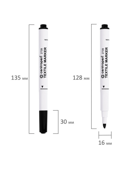 Маркеры для ткани 6 ЦВЕТОВ CENTROPEN 