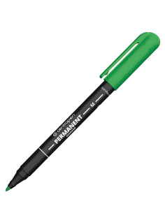 Маркер перманентный CENTROPEN 2846, ЗЕЛЕНЫЙ тонкий наконечник, 1 мм, 628469410