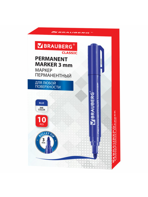 Маркер перманентный BRAUBERG 