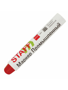 Маркер для промышленной маркировки STAFF ПМ-100 твердый, КРАСНЫЙ, -20 до +40С, 150814