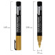 Маркер меловой CHALK LIQUID MARKER, ЗОЛОТИСТЫЙ, 3 мм, стираемый, BRAUBERG 