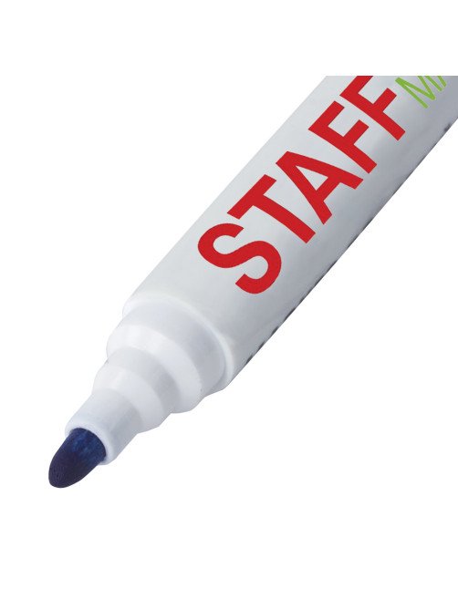 Маркер стираемый для белой доски СИНИЙ, STAFF 