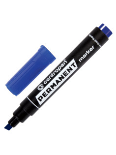 Маркер перманентный CENTROPEN 8576, СИНИЙ, скошенный наконечник, 1-4,6 мм, 585760106