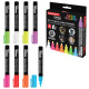 Маркеры меловые CHALK LIQUID MARKER, НЕОН, НАБОР 8 ЦВЕТОВ, 3 мм, стираемые, BRAUBERG 
