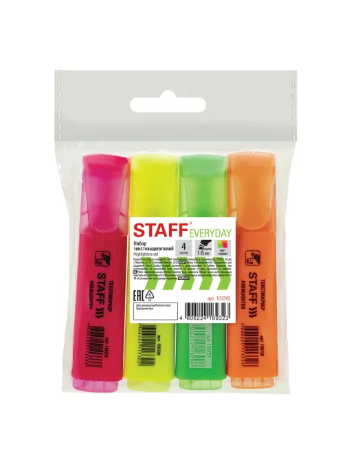 Набор текстовыделителей STAFF 