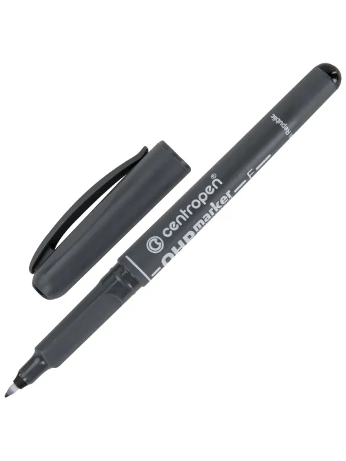 Маркер перманентный для любой гладкой поверхности ЧЕРНЫЙ CENTROPEN 