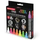 Маркеры меловые CHALK LIQUID MARKER, НЕОН, НАБОР 8 ЦВЕТОВ, 3 мм, стираемые, BRAUBERG 