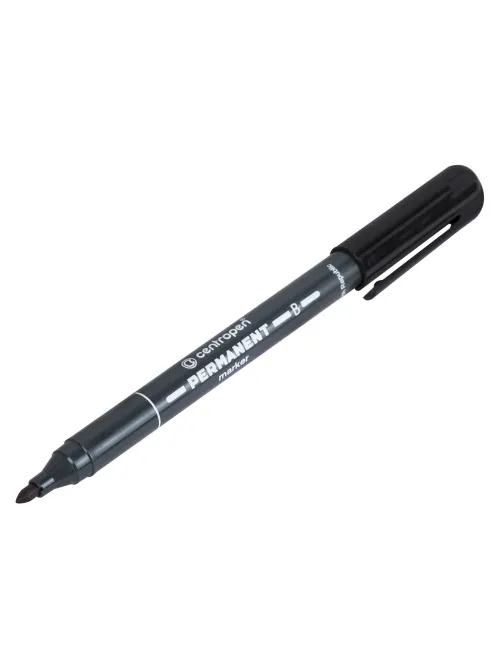 Маркер перманентный CENTROPEN 2836, ЧЕРНЫЙ, круглый наконечник, 2 мм, 6 2836 0012