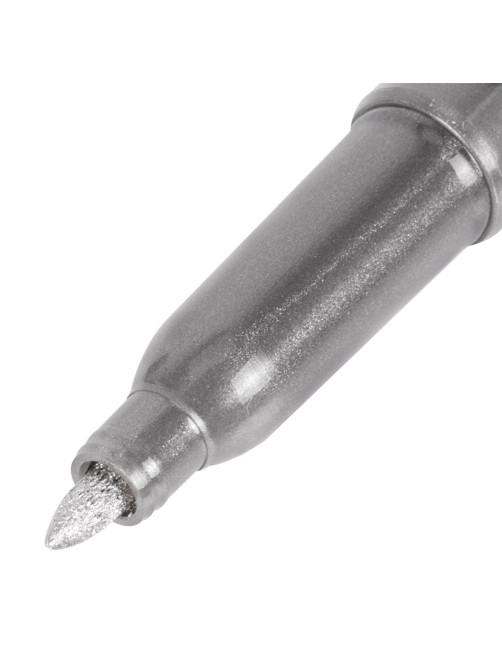 Маркер для декорирования и рисования СЕРЕБРИСТЫЙ BRAUBERG ART METALLIC, линия письма 1-3 мм, 152439