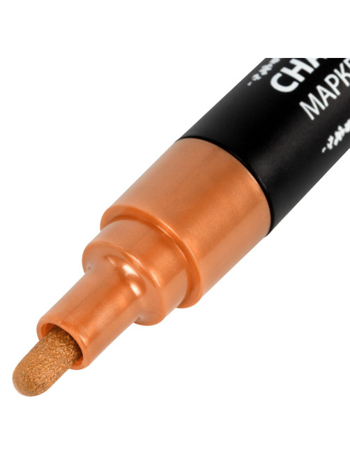 Маркеры меловые CHALK LIQUID MARKER, МЕТАЛЛИК, НАБОР 8 ЦВЕТОВ, 3 мм, стираемые, BRAUBERG 