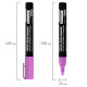 Маркер меловой CHALK LIQUID MARKER, ФИОЛЕТОВЫЙ, 3 мм, стираемый, BRAUBERG 